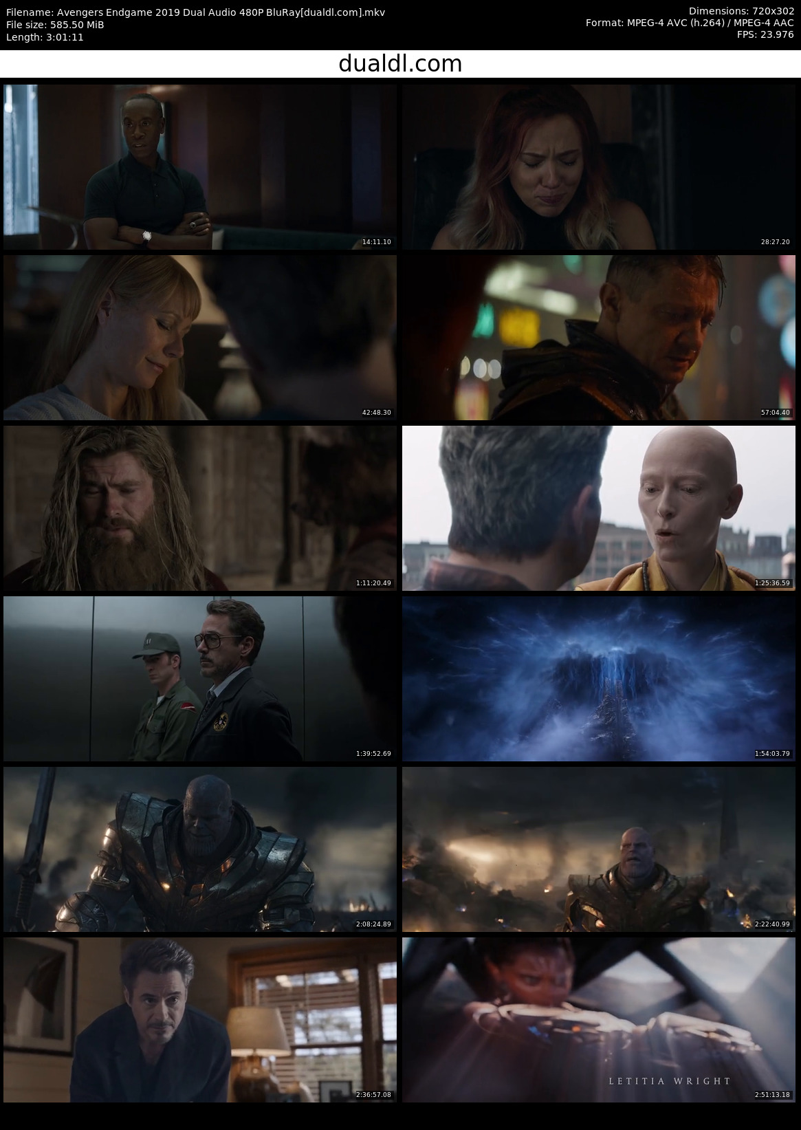 Avengers Endgame Full Movie in Hindi Download For Free 300MB 480P